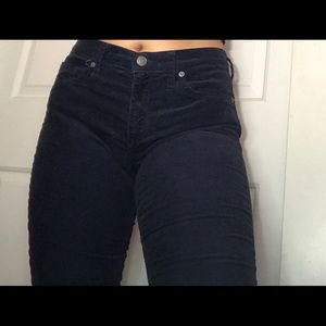 navy blue baby boot jeans